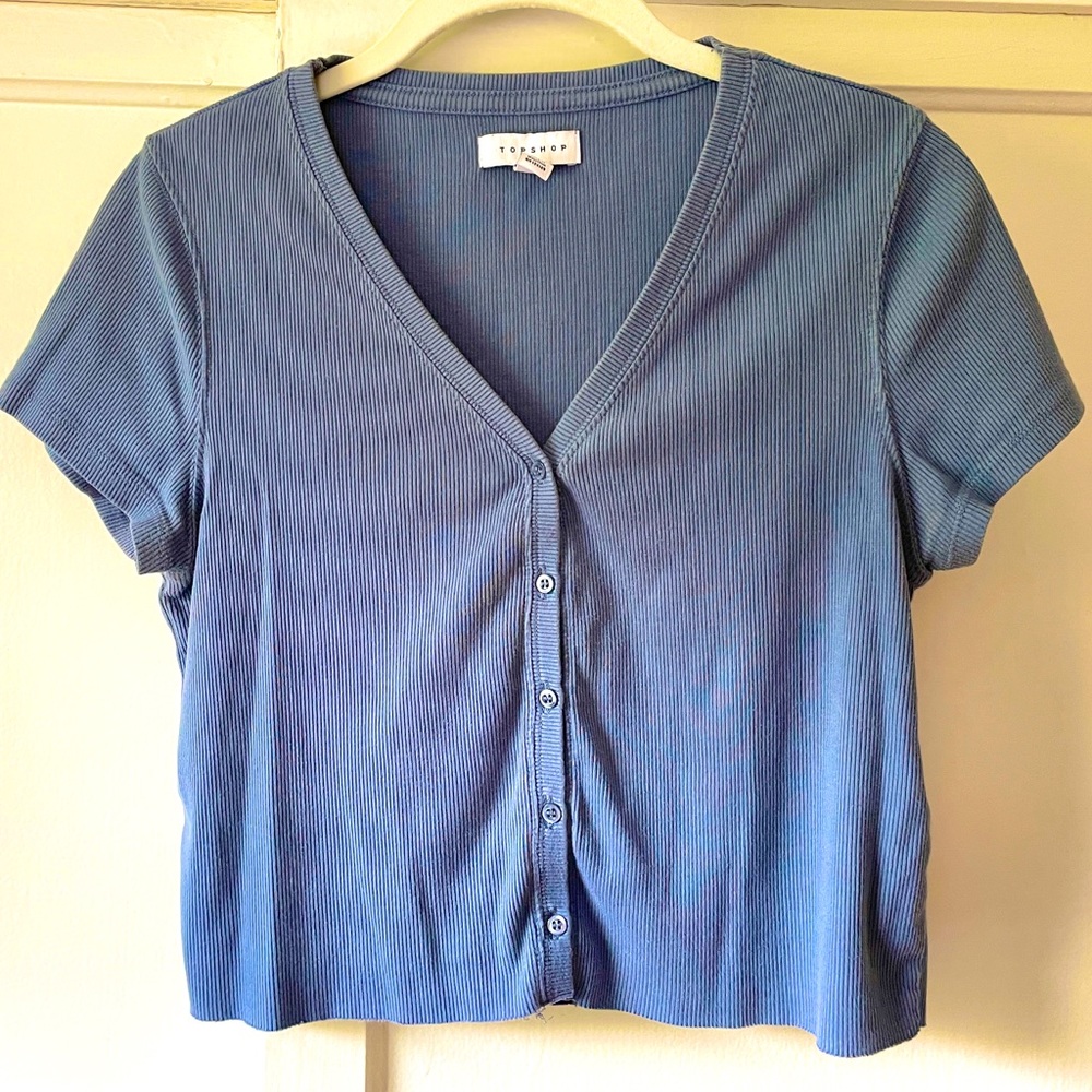 Topshop ribbed Crop Top